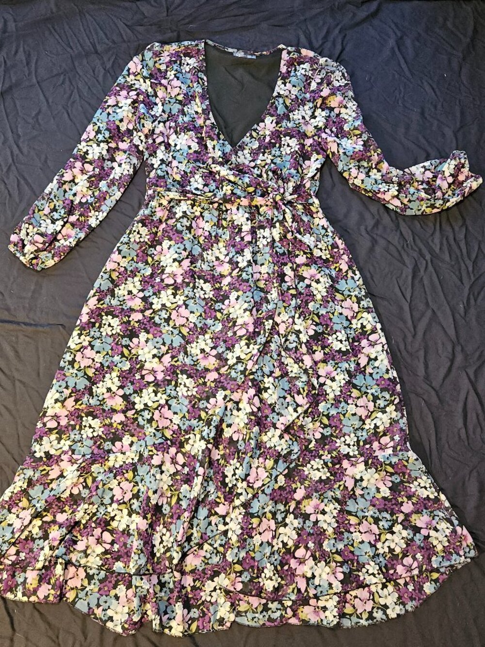 PrettyGatden faux wrap dress